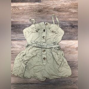 Japna Olive Green Romper with Button Detail Size Small Women’s